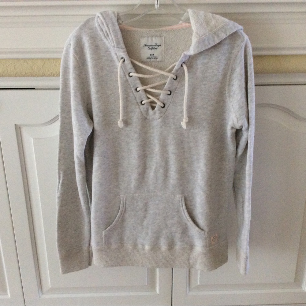 American Eagle gray hoodie size M NWOT